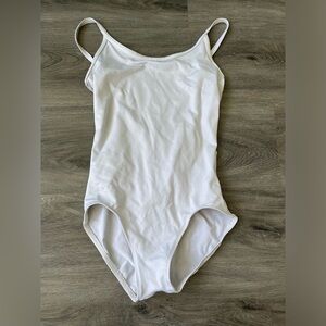AinsleeWear DanceWear white leotard- size Small Adult
